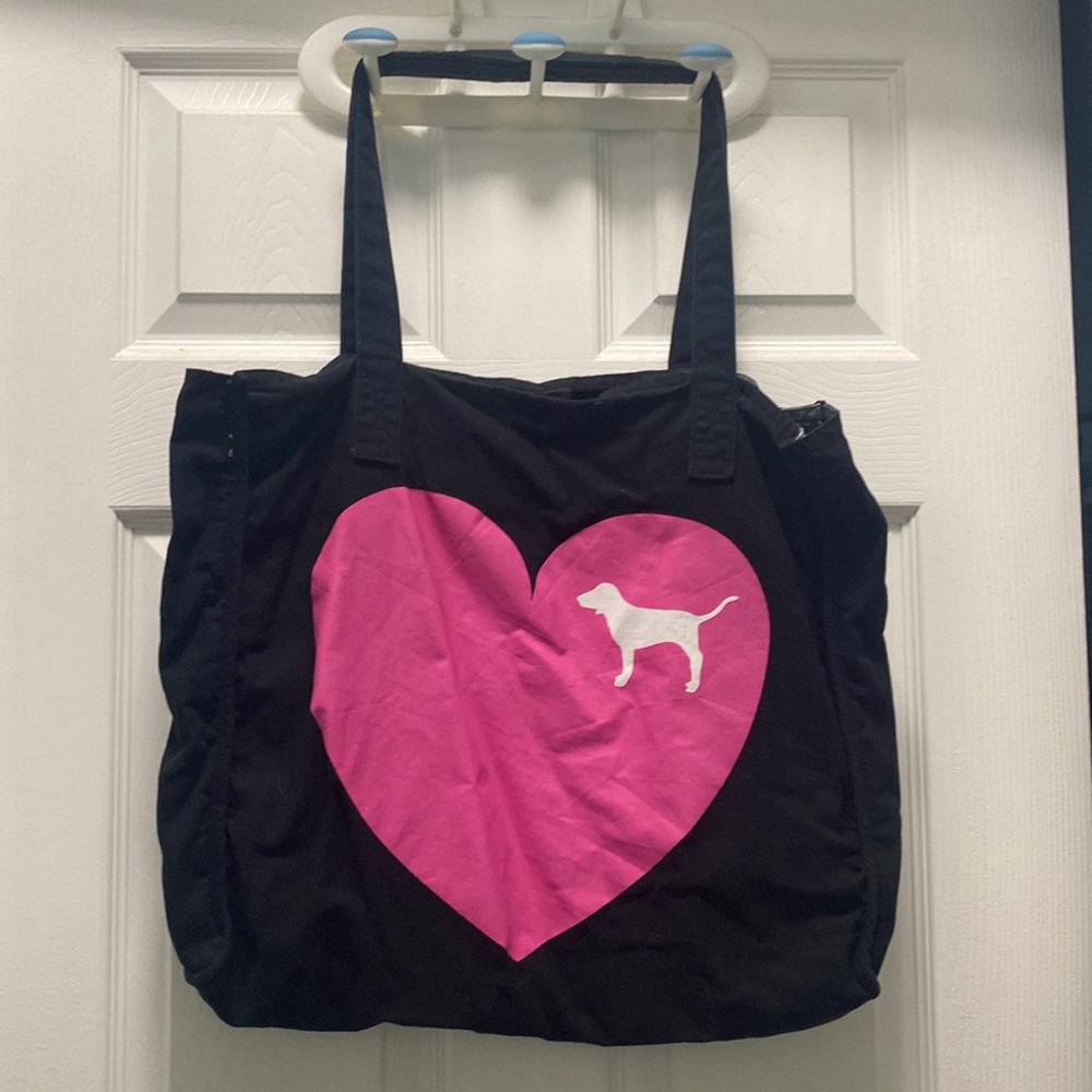 Victoria’s Secret PINK Early 2000s Black/Pink/ Plaid Tote Bag